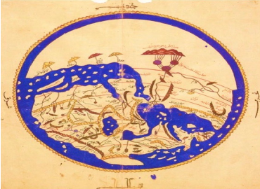 Map of the Oekumene drawn by the twelfth-century Abrab geographer al-Idrîsî